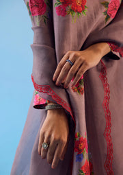 Enchanted Bloom Slate Kurta Set