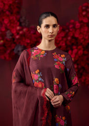 Enchanted Bloom Burgundy Kurta Set