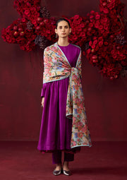 Vibrant Charm Violet Kurta Set