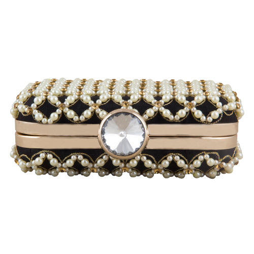 Pearl bead beauty clutch