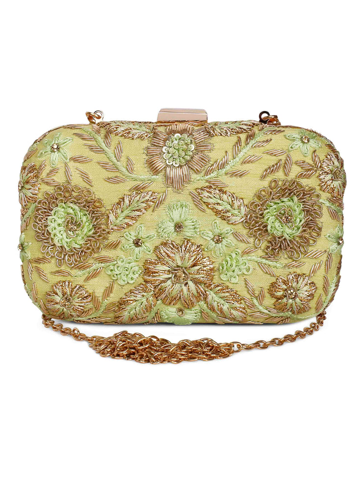 Mint green gota clutch