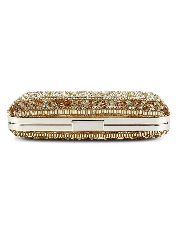 Gold lined clutch