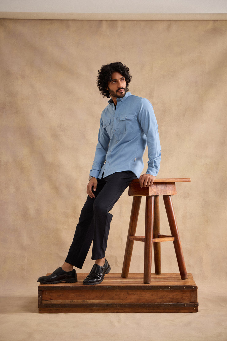 Alpine Shirt - Airforce Blue