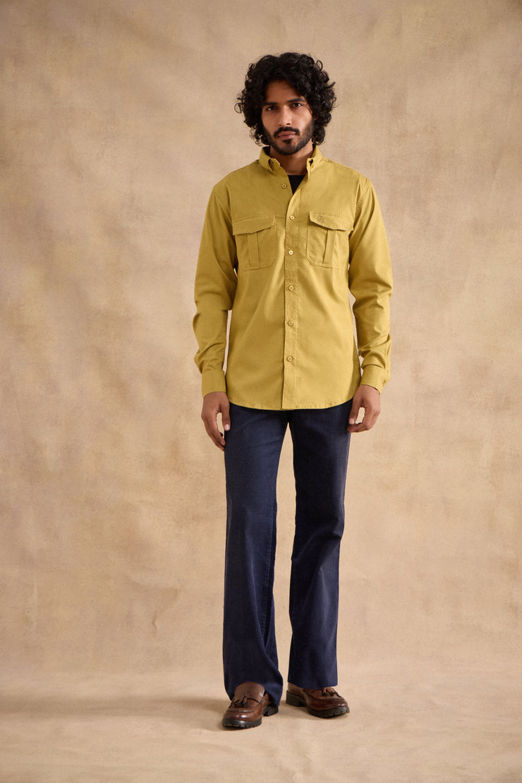 Charlie Shirt - Mustard Green