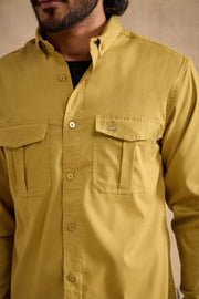 Charlie Shirt - Mustard Green