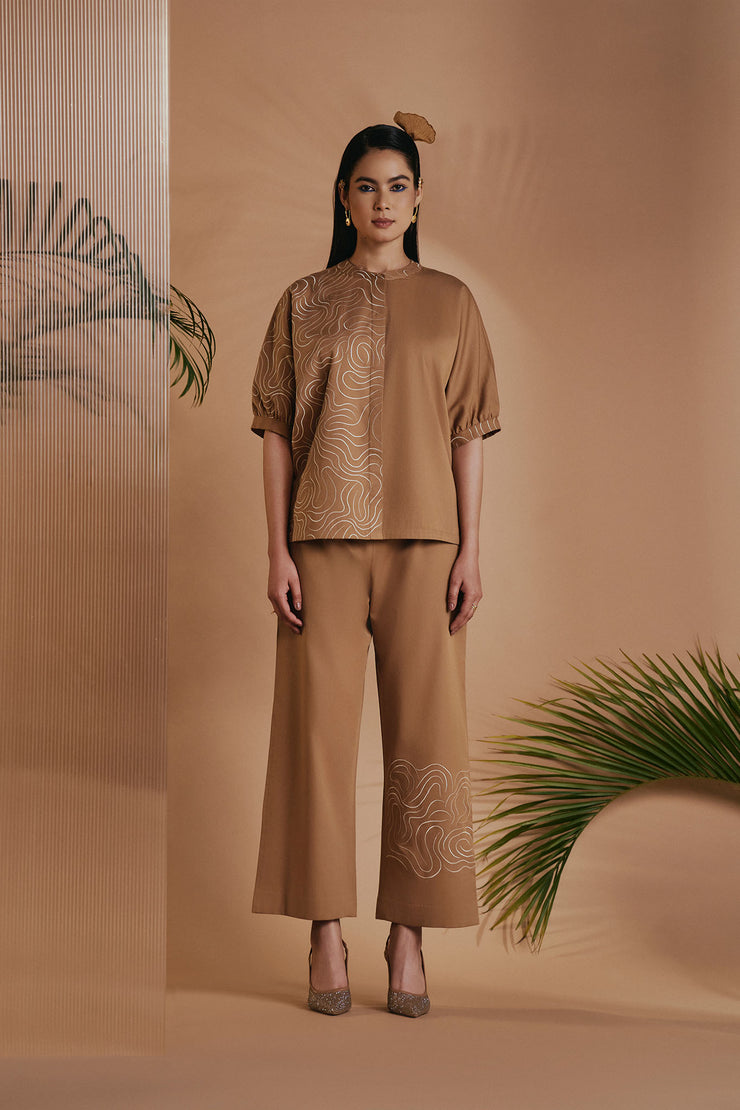 Brown Mirage Co-ord Set