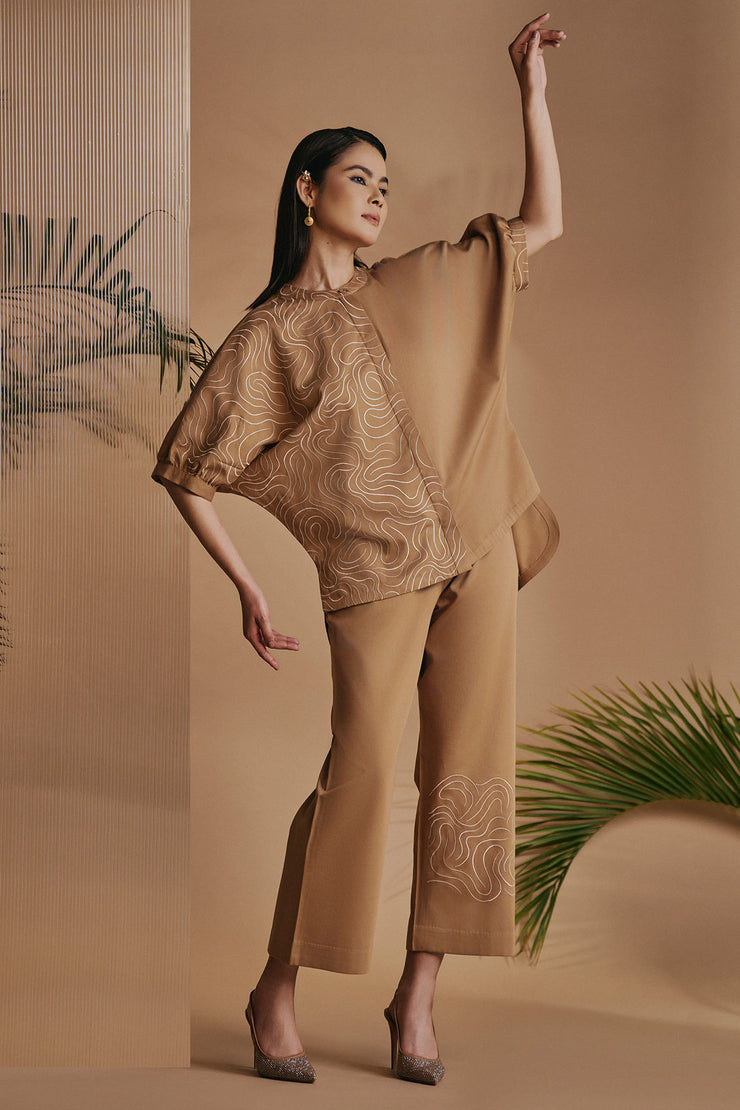 Brown Mirage Co-ord Set