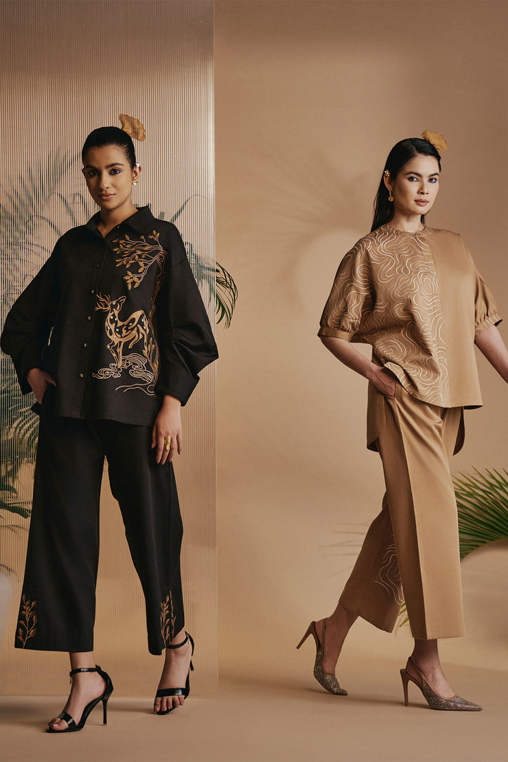 Brown Mirage Co-ord Set