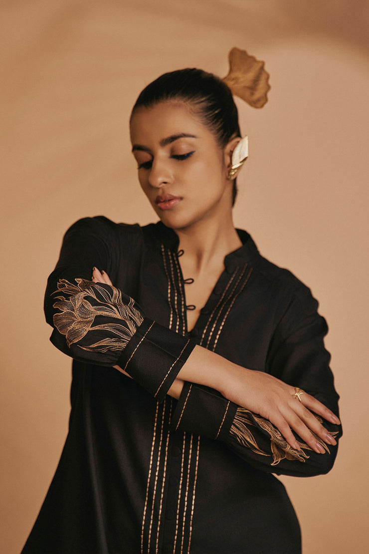 Black Lilly Co-ord Set