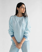 Pacific Blue Boxy Fit Top