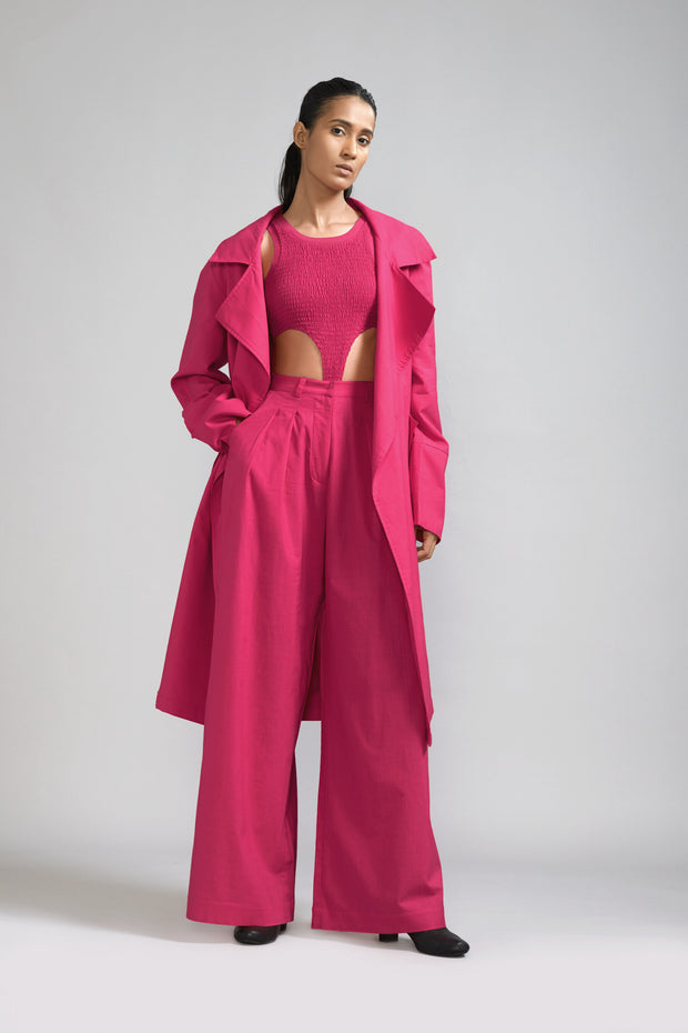 Pink Trench Jacket