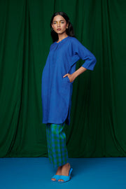 Neelam Linen Panelled Kurta Set