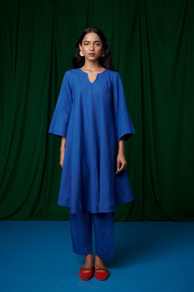 Neelam Linen Pheran Kurta Set