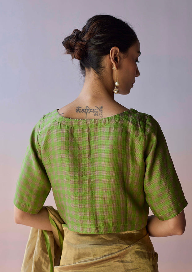 LightWoven Green Blouse