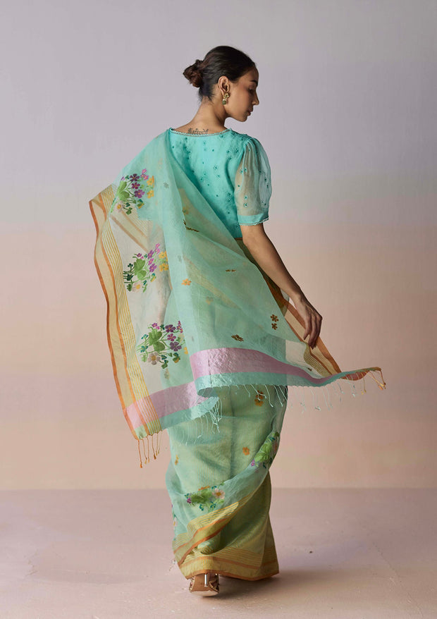 "Earthsong Jamdani Saree "