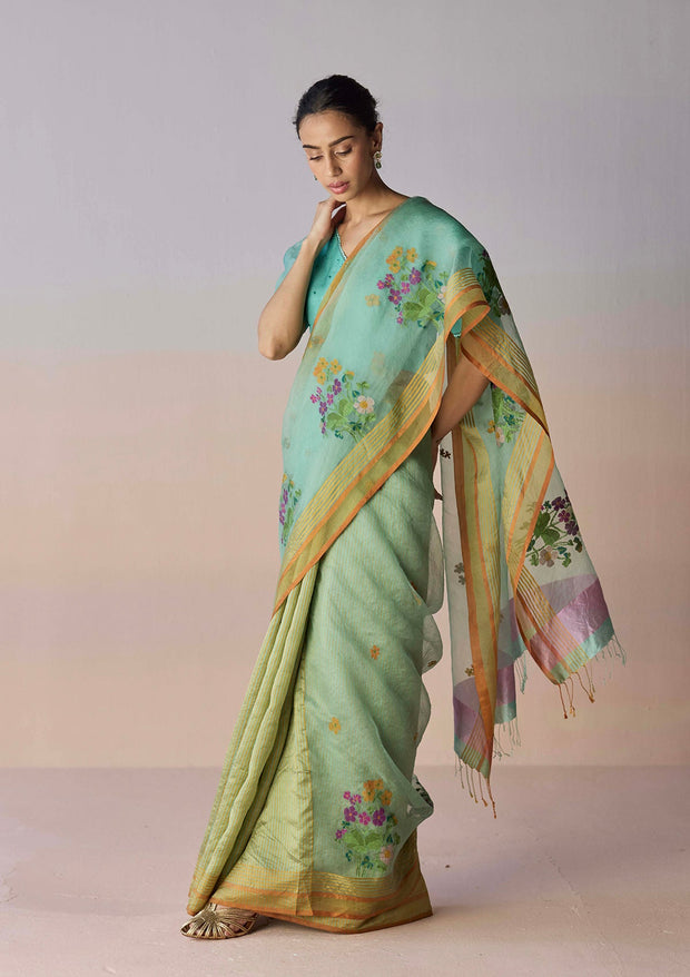 "Earthsong Jamdani Saree "