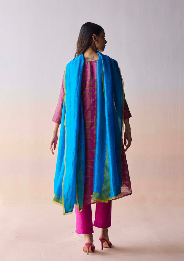 Lightfall Blue Dupatta