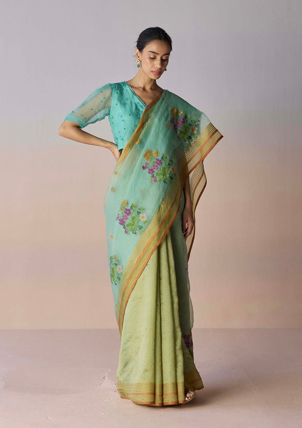 "Earthsong Jamdani Saree "