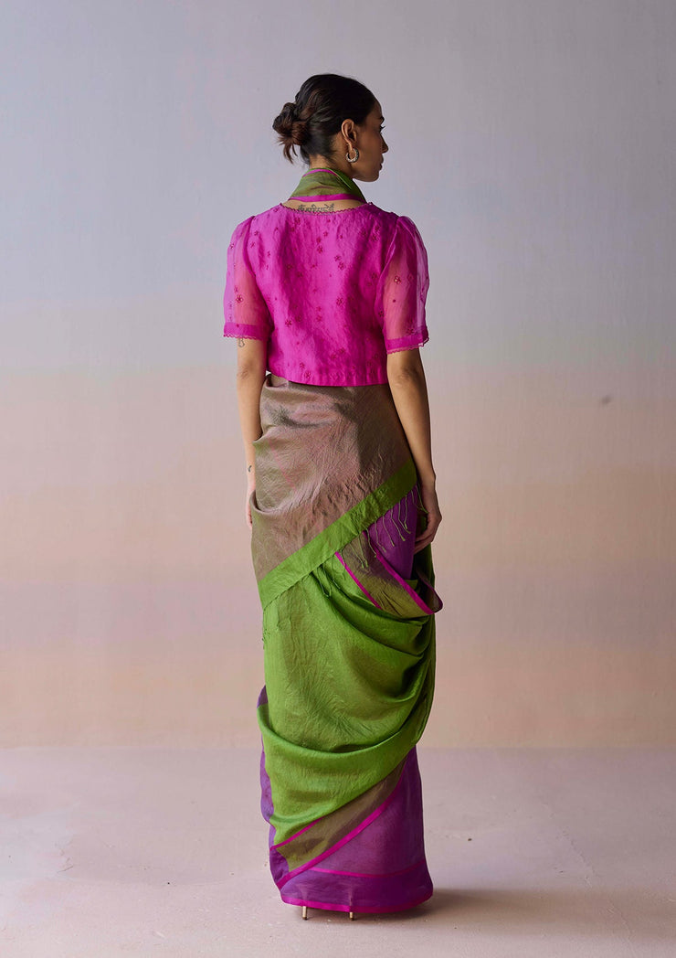 Ember Whisper Saree