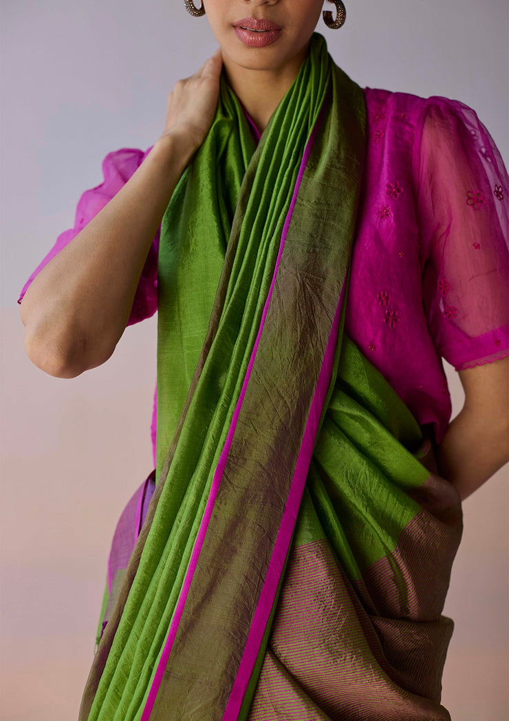Ember Whisper Saree