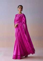 Whispering Ivy Embroidered Pink Saree