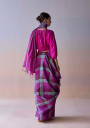Aurora Checkered Saree