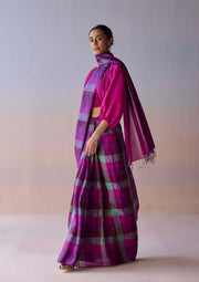 Aurora Checkered Saree