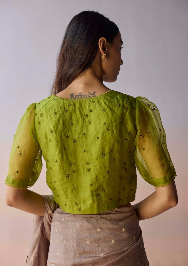 StarBloom Leaf Green Blouse