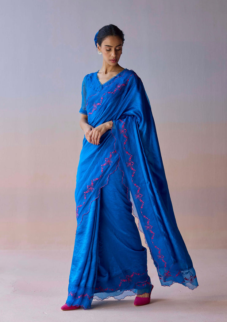 Moonglade Embroidered Saree