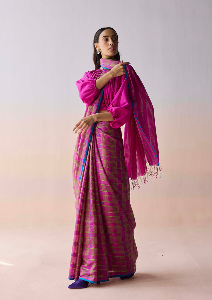 Heartglow Jamdani Saree