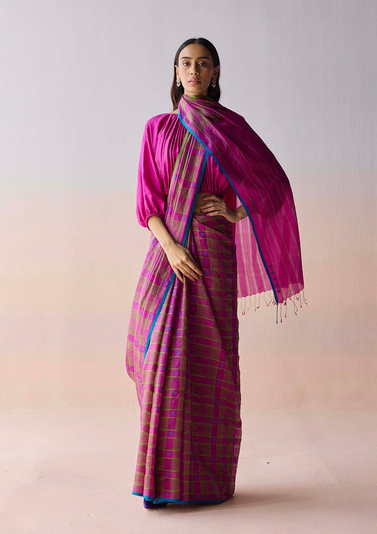 Heartglow Jamdani Saree