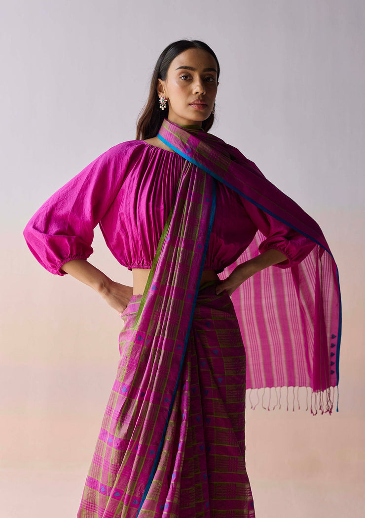 Heartglow Jamdani Saree