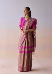 Blush Horizon Jamdani Saree