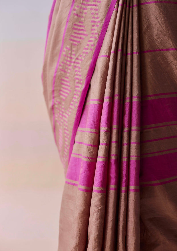 Blush Horizon Jamdani Saree