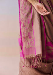 Blush Horizon Jamdani Saree
