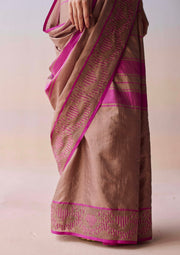 Blush Horizon Jamdani Saree