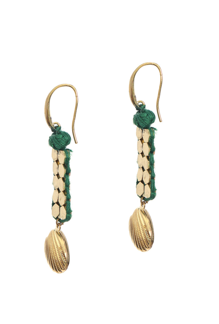 Kumud green earrings