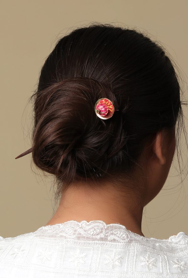 Bindu pink bun stick