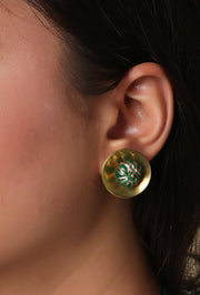 Bindu Green Earrings