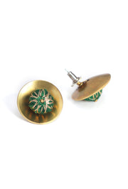 Bindu Green Earrings