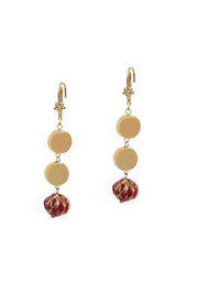 Rasa Maroon Earrings