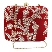 Mehroon clutch bag