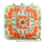 Zoraa orange clutch