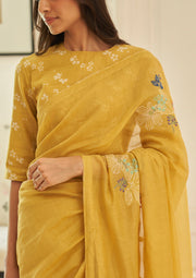 Rue Floral Threadwork Saree