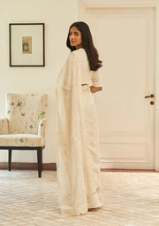 Swan Embroidered Saree