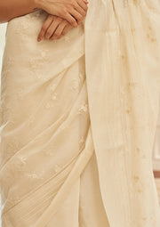 Swan Embroidered Saree