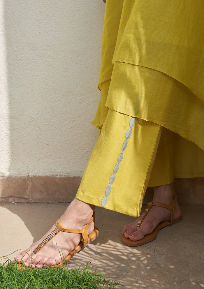 Daffodil Applique Embroidered Co-ord Set