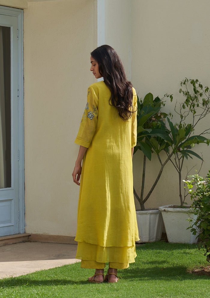 Daffodil Applique Embroidered Co-ord Set