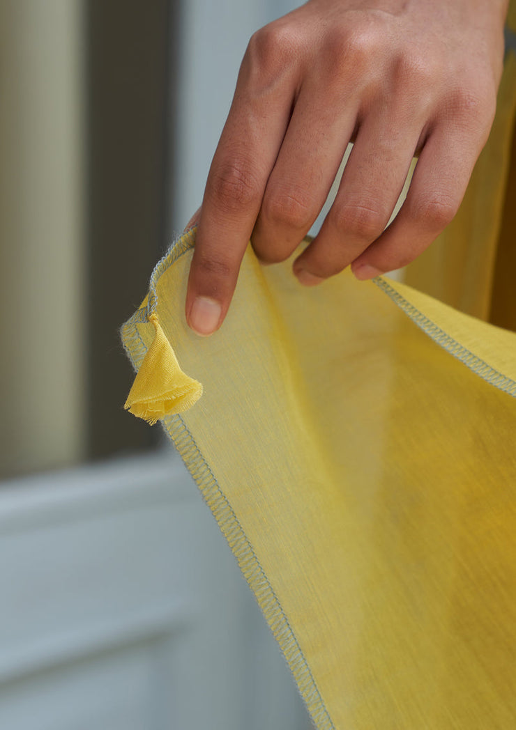 Daffodil Applique Embroidered Kurta Set