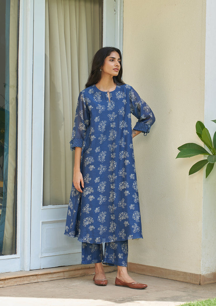 Ocean Blue Floral Co-ord Set